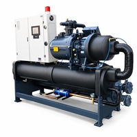 Refroidisseur de fluides industriels de type à vis, refroidisseur à eau avec compresseur et pompe pour équipements de réfrigération et d'échange de chaleur