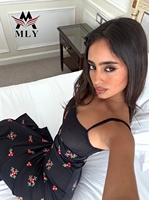 Robe de plage tendance décontractée à imprimé floral, bretelles spaghetti, fente haute, cache-maillot de bain, maillot de bain et vêtements de plage personnalisés sous marque privée