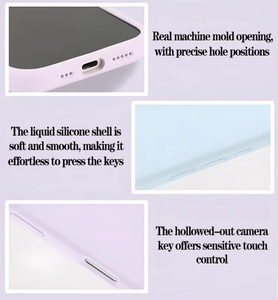 Funda de Silicona de Alta Calidad para Teléfono, Funda de Silicona Líquida 3D de Lujo para <span class=keywords><strong>iPhone</strong></span> 16 Pro Max 17 Air Pro, Venta al Por Mayor - Product Image 3