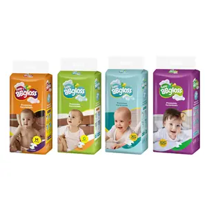 Couches jetables sous marque privée pour bébé, <span class=keywords><strong>taille</strong></span> <span class=keywords><strong>4</strong></span>, couches ultra fines pour le mexique - Product Image 1