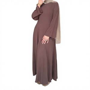 Caftán Abaya Elegante y Transpirable, Antiarrugas, Hecho a Mano en Turquía, Largo hasta el Suelo, Manga Larga, Cuello Redondo, Poliéster, Corte Regular, Superventas - Product Image 2