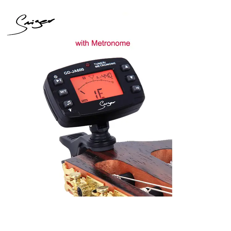 SMIGER GD-JA600 multi funzionale clip-on elettrico ukulele basso accordatore con metronomo