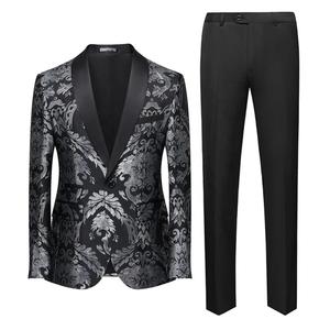 Nouveaux pantalons pour <span class=keywords><strong>homme</strong></span>, vêtements de soirée, tissu jacquard imprimé, <span class=keywords><strong>grande</strong></span> <span class=keywords><strong>taille</strong></span>, vert, costumes pour <span class=keywords><strong>homme</strong></span> - Product Image 2