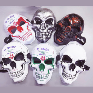 2023 nouveau Halloween froid effrayant masque fantôme crâne masque <span class=keywords><strong>horreur</strong></span> <span class=keywords><strong>Smiley</strong></span> visage froid masque Halloween fête décoration - Product Image 1