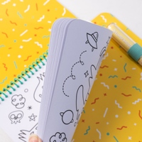 Livre de coloriage personnalisé avec tampon magique et 3 marqueurs – Jouet de peinture graffiti pour enfants pour le jeu artistique et l'apprentissage