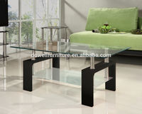 Table basse de luxe nordique, petite table de salon en métal, table basse en verre design
