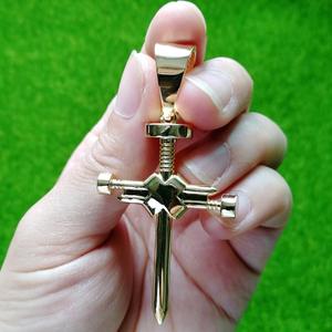 <span class=keywords><strong>Collana</strong></span> Hip Hop CN133 <span class=keywords><strong>con</strong></span> Ciondolo a Croce in Ottone e Zirconi, Placcata <span class=keywords><strong>Oro</strong></span> o Argento, per Uomo e Donna - Product Image 6