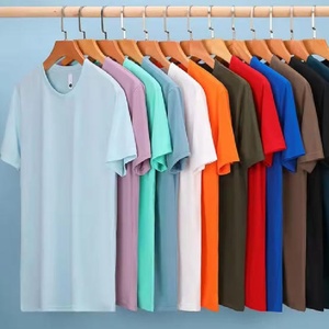 T-shirt casual da uomo in <span class=keywords><strong>cotone</strong></span> super pettinato biologico prelavato, 180 grammi, a maniche corte, traspirante. - Product Image 1