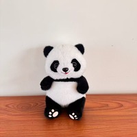 Boneka Panda Super Lembut dan Lucu, Realistis, Ukuran Besar dan Kecil, Hadiah Ulang Tahun untuk Anak Perempuan dengan Isian Kapas PP