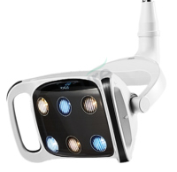 Unité dentaire intégrale de luxe P128 avec capteur, lumière LED buccale, désinfection par source d'eau, fauteuil dentaire pour clinique