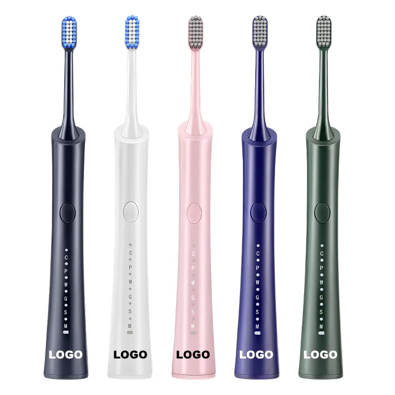 Wholesale Electric Toothbrush USB Rechargeable Adult Waterproof 5 Brushes Replacement Heads Electric Sonic Toothbrush