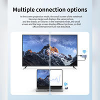 NKIWI Draadloze HD Zender en Ontvanger USB C 1080P 60Hz 5GHz 50m Plug and Play Extender voor Laptop TV Projector
