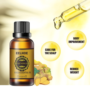 Huile de massage à l'huile essentielle de gingembre naturelle personnalisée pour femmes, amincissante et brûle-graisses, marque privée, vente en gros - Product Image 3