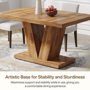 Mesa de Comedor Cuadrada de Madera SENYU, Estilo Chino Clásico, Multifuncional, para 4 Personas, para Uso en Restaurantes y Hogares - Product Image 4
