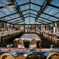 Tentes de mariage de luxe en PVC, structure en aluminium, élégantes, transparentes, imperméables, solutions personnalisées pour les événements et les fêtes en plein air