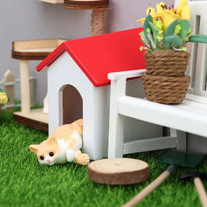 Accesorios de Alta Calidad para Casa de Muñecas, <span class=keywords><strong>Mini</strong></span> Casa para Perros, Modelo en Miniatura - Product Image 3