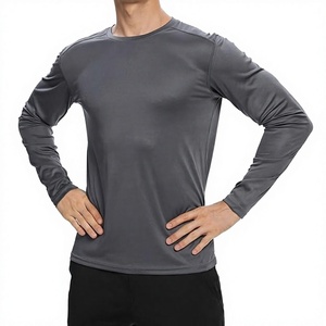 เสื้อฝึกซ้อมแขนยาว B Fit สำหรับผู้ชาย เสื้อออกกำลังกาย เนื้อผ้าระบายอากาศได้ดี ชุดกีฬา เนื้อผ้านุ่ม สวมใส่สบาย ทรงปกติ ชุดออกกำลังกาย แห้งเร็ว - Product Image 1