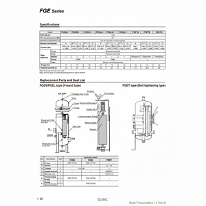 FGESA-10-T005A de filtre à air industriel SMC Pneumatics - Product Image 1