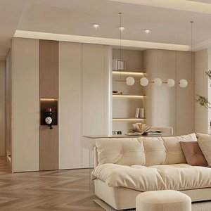 Set di Mobili per Soggiorno in Legno <span class=keywords><strong>Laccato</strong></span> <span class=keywords><strong>Bianco</strong></span> Stile Nordico Moderno Personalizzato Convertibile per Casa e Hotel - Product Image 3