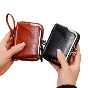 Porte-monnaie de <span class=keywords><strong>luxe</strong></span> vintage unisexe <span class=keywords><strong>pas</strong></span> <span class=keywords><strong>cher</strong></span> Portefeuille à la mode Porte-monnaie à fermeture éclair en cuir PU sacfor <span class=keywords><strong>Homme</strong></span> Femme - Product Image 1