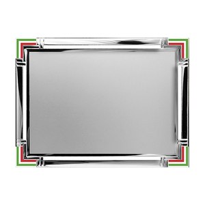 Targa Alluminio Tricolore <b>Trophies</b> Medals & <b>Plaques</b> MM 200X150 - Product Image 1