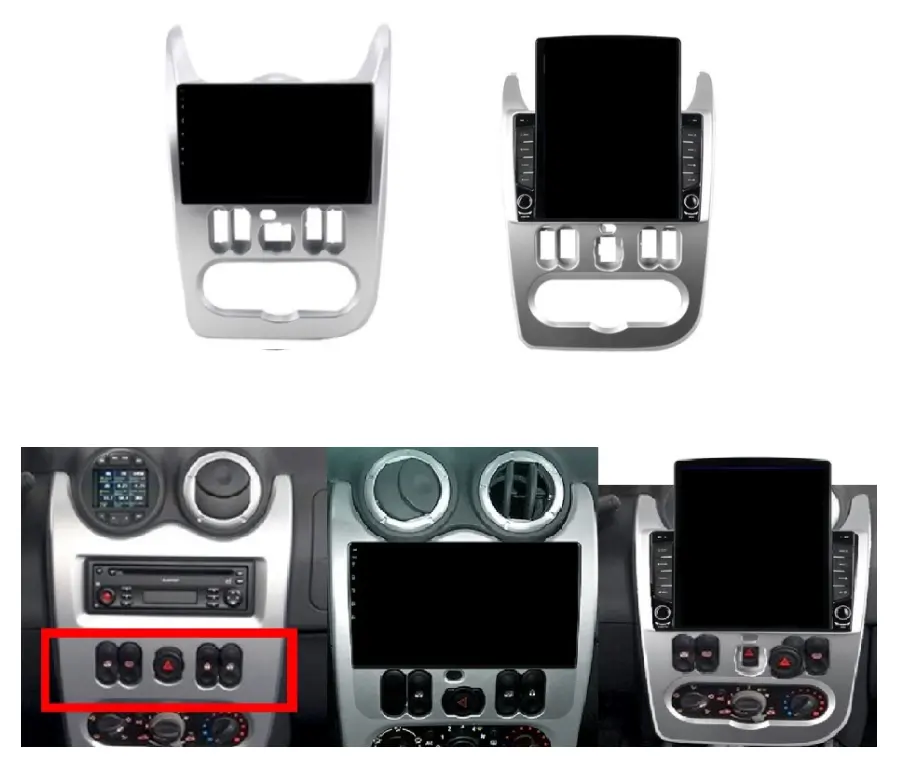 UPSZTEC dokunmatik ekran Android sistemi özel DVD GPS araba Video oynatıcı Renault Logan için I Sandero Lada Lergus Dacia Duster 09-15