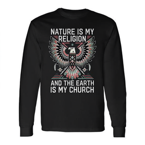 La nature est ma religion et la Terre est ma église T-shirt à manches longues - Product Image 2