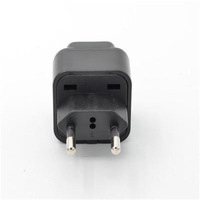 Prise de voyage universelle UE 2-en-1 avec porte de protection 250V 10A applicable au Brésil Allemagne Corée du Sud prise