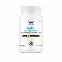 Complément ODM pour la santé cellulaire : Vitamines antioxydantes en capsules, NAD+, Resvératrol, Racine de Kudzu