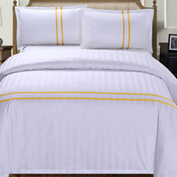 Échantillon Gratuit Housse de Couette Luxe 1 Pièce en Coton Peigné 100% Tissé Uni Confortable 400-1000 Fils/cm² pour Hôtel