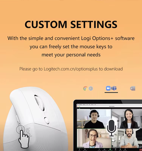 Trọng Lượng Nhẹ Logitech Nâng Dọc Ergonomic Không Dây Hoặc <span class=keywords><strong>USB</strong></span> Receiver Yên Tĩnh Nhấp Chuột 4 Nút Tay Phải Văn Phòng Chuột - Product Image 5