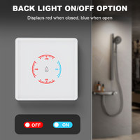 Interruptor Inteligente para Caldera con WiFi, 20A, Material ABS, Pantalla Táctil de Vidrio, Bloqueo Infantil y Medidor de Consumo