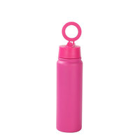 Gourde à vide de sport personnalisée, gobelets de voyage en acier inoxydable pour salle de sport, bouteille d'eau magnétique isolée avec support pour téléphone