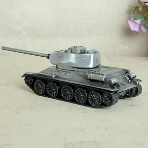 Alta calidad decoración del hogar aleación <span class=keywords><strong>de</strong></span> zinc Retro <span class=keywords><strong>guerra</strong></span> tanque Diecast juguete Metal Mini tanque modelo para niños - Product Image 6