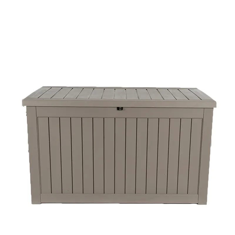 Wooden Style Waterproof Plastic Garden Shed Outdoor Toll Storage Box