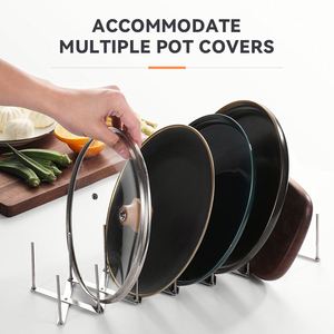 Stainless Steel Telescopic Rack <b>Shelf</b> Side Pot Lid Holder Steaming Rack Folding <b>Shelf</b> for Food Steamer - Product Image 3