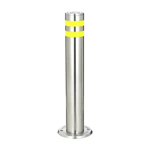 900mm Garden Breakaway Parking Lot Stainless Steel Bollard For Parks Crowd Control Car Bollards