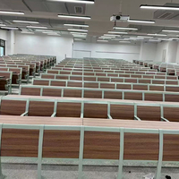 Classe universitaire escalier intégré chaises connectées chaises pliantes en rangée d'auditorium pieds académiques modernes en alliage d'aluminium