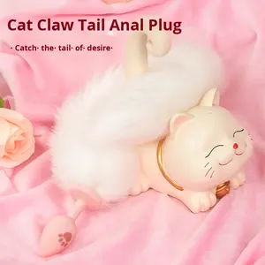 SM Sexspielzeug Weibliche Masturbation Silikon Katze Klaue Schwanz Anal Plug Sexy Spielzeug für Anal Play - Product Image 2