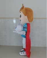 Costume de mascotte de football pour adultes Blue Sky - Conception personnalisée en matériau EVA - Édition de Noël