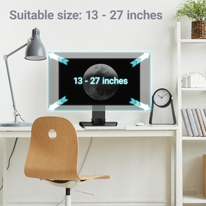 Wearson ขาตั้ง<span class=keywords><strong>จอ</strong></span>มอนิเตอร์โลหะ Vesa 75x75 100x100ปรับความสูงได้แท่นวางคอมพิวเตอร์ตั้งโต๊ะสำหรับ<span class=keywords><strong>จอ</strong></span>มอนิเตอร์<span class=keywords><strong>24</strong></span> 27<span class=keywords><strong>นิ้ว</strong></span> - Product Image 4