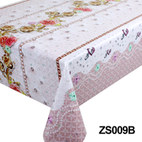 Tissu de nappe en pvc imperméable à l'eau en rouleau doré de bonne qualité et de luxe en gros