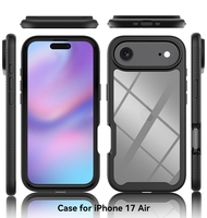 Coque en acrylique dur souple en TPU anti-choc pour iPhone, couverture complète, couverture arrière