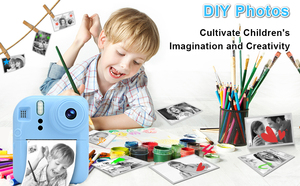 Appareil photo pour enfants à impression numérique 2.4 \ "1080P avec accessoire de capture vidéo et photo pour selfie instantané à double objectif - Product Image 3
