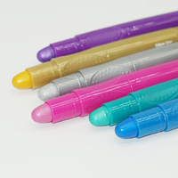 Non toxique Twistable Lavable Lisse Macaron Nacré Lustre Couleur Métallique Soyeux Pastel Gel Crayon Tempera Peinture Bâton