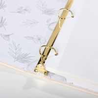 Carpeta de Anillas de Lino con Logotipo Personalizado, Álbum de Fotos A4, Tapa Dura, para Documentos, Recuerdos de Boda, Uso Personal, Productos de Archivo