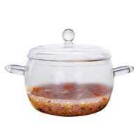 Kinglang — casserole en verre Transparent résistant à la chaleur, bol de cuisson durcissant pour le four à micro-ondes