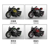 Modèle de moto en alliage métallique moulé sous pression à l'échelle 1:14, fonction de rappel, simulation de superbike, jouet de course à rétrofriction pour enfants et garçons
