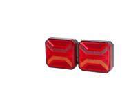 Kit d'éclairage arrière magnétique sans fil à LED, 6 fonctions : Stop/feu arrière/clignotant/plaque d'immatriculation/avertissement/réflecteur