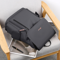 Tas Ransel Laptop Bisnis Travel Unisex Gaya Korea Serbaguna Kapasitas Besar Oxford Ringan Tahan Air Awet